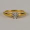 Vintage Gold Ring with Diamond, France, Image 4