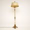 Französische Tole Stehlampe & Schirm, 1910er 1