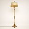 French Tole Floor Lamp & Shade, 1910s, Image 1