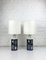 Danish Modern Ceramic Table Lamps by Inge-Lise Koefoed for Royal Copenhagen / Fog & Mørup, 1960s, Set of 2 1