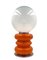 Lampe de Bureau Space Age en Verre de Murano Orange attribuée à Carlo Nason pour Mazzega, 1970s 1