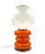 Space Age Orange Murano Glass Table Lamp attributed to Carlo Nason for Mazzega, 1970s 6