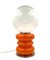 Space Age Orange Murano Glass Table Lamp attributed to Carlo Nason for Mazzega, 1970s, Image 6