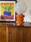 Space Age Orange Murano Glass Table Lamp attributed to Carlo Nason for Mazzega, 1970s 2