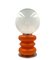 Lámpara de mesa era espacial de cristal de Murano naranja atribuida a Carlo Nason para Mazzega, años 70, Imagen 10