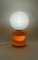 Space Age Orange Murano Glass Table Lamp attributed to Carlo Nason for Mazzega, 1970s 4