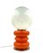 Space Age Orange Murano Glass Table Lamp attributed to Carlo Nason for Mazzega, 1970s, Image 9