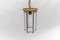 Light Cut Glass and Brass Ceiling Lamp in the style of Adolf Loos Lobmeyr, Austria, 1930s 9