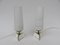 Night Stand Lamps in Brass and Glass, 1950s, Set of 2 7