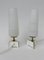 Night Stand Lamps in Brass and Glass, 1950s, Set of 2 4