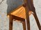 French Sculptural Solid Olive Wood High-Back Chairs, 1960s, set of 6, Image 10