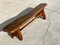 French Sculptural Bench in Solid Olive Wood by Skela, 1960s 2