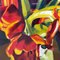 Sally Mara Sturman, Tulips, 1981, Original Lithograph, Framed 4