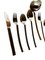 Steel Cutlery by Nencioni Moleri for Design Zani, 1960s, Set of 75 3
