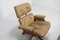 Lounge Chair with Footstool by Ray & Charles Eames, 1970s, Set of 2 5