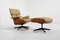 Lounge Chair with Footstool by Ray & Charles Eames, 1970s, Set of 2, Image 1