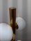 Lámpara de pie vintage de latón con 10 luces, años 70, Imagen 4
