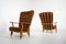 Large French Rest Lounge Chairs by Guillerme & Chambron, 1970s, Set of 2, Image 1