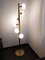 Brass and Murano Glass Spiral Floor Lamp 2