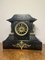 Grande Horloge de Cheminée Victorienne Antique en Marbre, 1850 1