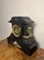 Grande Horloge de Cheminée Victorienne Antique en Marbre, 1850 4