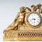 Louis Seize Mantel Clock in a Giltwood Case, Image 2