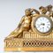 Orologio Louis Seize Mantel con cassa in legno dorato, Immagine 2