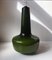 Olivgrüne Mid-Century Glas Hängelampe von Jacob E. Bang, 1960er 1