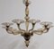 Lámpara de araña vintage de cristal de Murano, años 70, Imagen 12