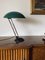 Lampe de Bureau Mid-Century Verte et Laiton, Italie, 1960s 8