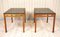 Swedish Teak and Glass Side Tables, 1960s, Set of 2 2