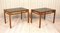Swedish Teak and Glass Side Tables, 1960s, Set of 2, Image 1