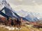 Fritz Schwaiger, April in the Mountains, años 20, óleo sobre lienzo, Imagen 6