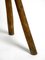Sgabello a tre gambe in legno intagliato a mano, inizio XX secolo, Immagine 12