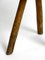 Sgabello a tre gambe in legno intagliato a mano, inizio XX secolo, Immagine 11