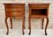 Louis XVI Style Nightstands with Drawers and Cabriole Legs, 1960s, Set of 2 1
