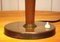 Lampada da tavolo grande in ottone e quercia di Boréns, Svezia, anni '40, Immagine 11