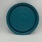 Vintage Round Wall Mirror in Turquoise Blue, 1970s 9