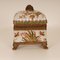 Caja vintage de porcelana montada en bronce con mariposas pintadas a mano y decoración floral, años 80, Imagen 8