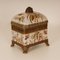 Vintage Bronze-Mounted Porcelain Box with Hand-Painted Butterflies and Floral Decor, 1980s, Image 6