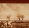 Delfter Fliesenplatte Landschaft mit Kühen, 1800er 5