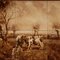 Delfter Fliesenplatte Landschaft mit Kühen, 1800er 6