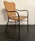 Mid-Century Jaque Adnet Style Wicker and Wraught Iron Dinning Chairs, 1950, Set of 4 2