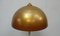 Column Floor Lamp in Wood and Metal with Gilt Bronze Shade, 1940s 7