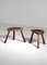 Rustic Tripod Stools, 1960, Set of 2 2