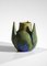 Blue and Green Glazed Free-Form Ceramic Vase by Gilbert Méténier, 1920s 7