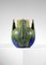 Blue and Green Glazed Free-Form Ceramic Vase by Gilbert Méténier, 1920s 11