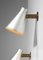 Konische italienische Wandlampen aus Aluminium & Messing, 1960er, 2er Set 4