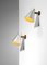 Italian Conical Aluminum and Brass Wall Lights, 1960s, Set of 2, Image 3