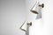 Lámparas de pared italianas cónicas de aluminio y latón, años 60. Juego de 2, Imagen 12